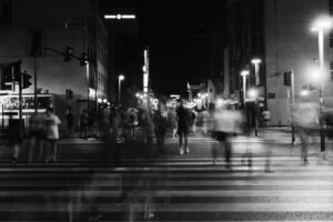 pedestrian blur